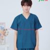 Bộ quần áo phẫu thuật nam xanh cổ vịt - bộ áo blu đồng phục phẫu thuật cho bác sĩ, thẩm mỹ viện,...
