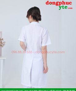Bộ quần áo blouse trắng cho bác sĩ nam - nữ Lon Nhật đẹp