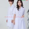 Bộ quần áo blouse trắng cho bác sĩ nam - nữ Lon Nhật đẹp
