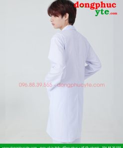 Bộ quần áo blouse trắng cho bác sĩ nam - nữ Lon Nhật đẹp