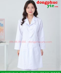 Bộ quần áo blouse trắng - áo blu bác sĩ, dược sĩ nam nữ cộc tay, dài tay