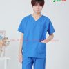 Bộ scrubs nam cộc tay màu Xanh Dương