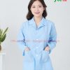 Áo blouse nam nữ dáng ngắn