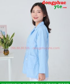 Áo blouse nam nữ dáng ngắn