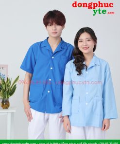 Áo blouse nam nữ dáng ngắn