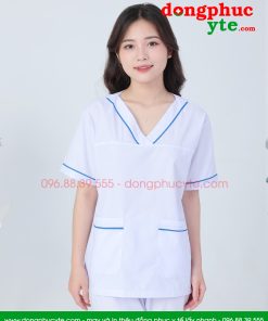 Quần áo spa nam nữ cộc tay cho kỹ thuật viên spa