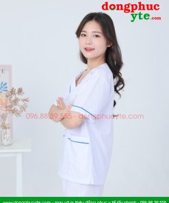 Quần áo spa nam nữ cộc tay cho kỹ thuật viên spa